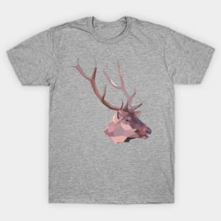 Artistic Polgyon Deer Head T-Shirt